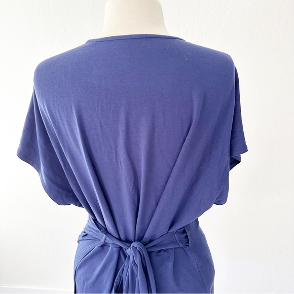 Universal Standard True Blue Navy Fine Jersey Wrap Top | Small 14-16 - Picture 10 of 16